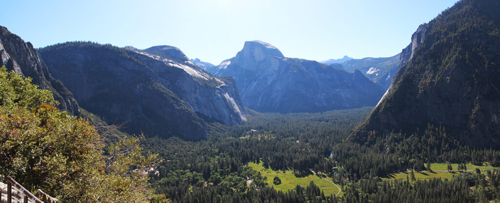 Valley surrounded by mountains