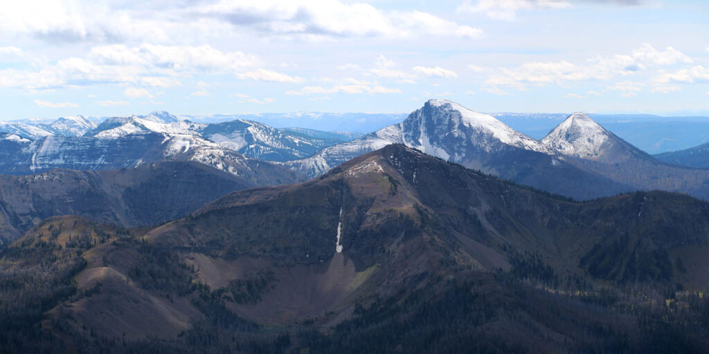 snow-capped mountains