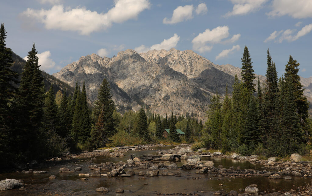 distant rocky mountain