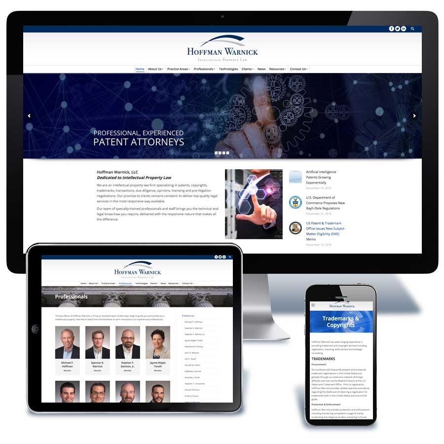 Hoffman-Warnick Law firm website