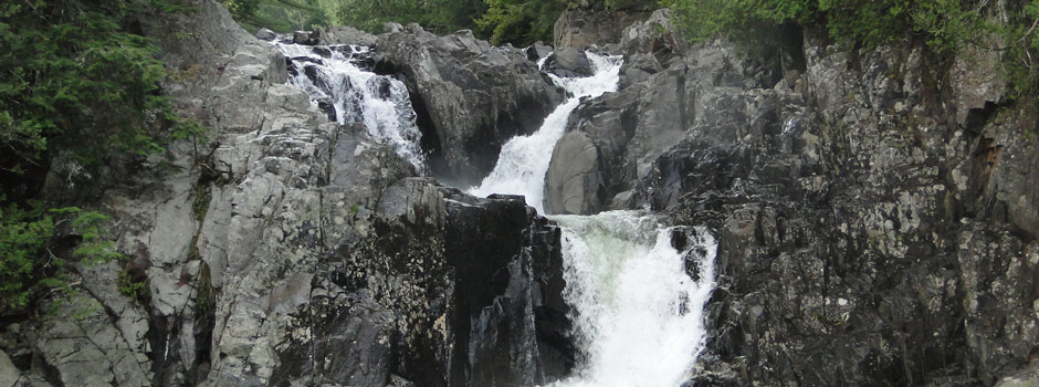 waterfall and gorge