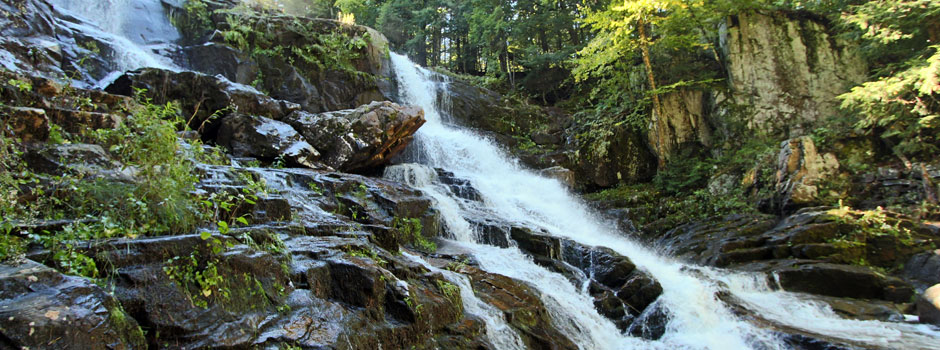 mountain waterfall