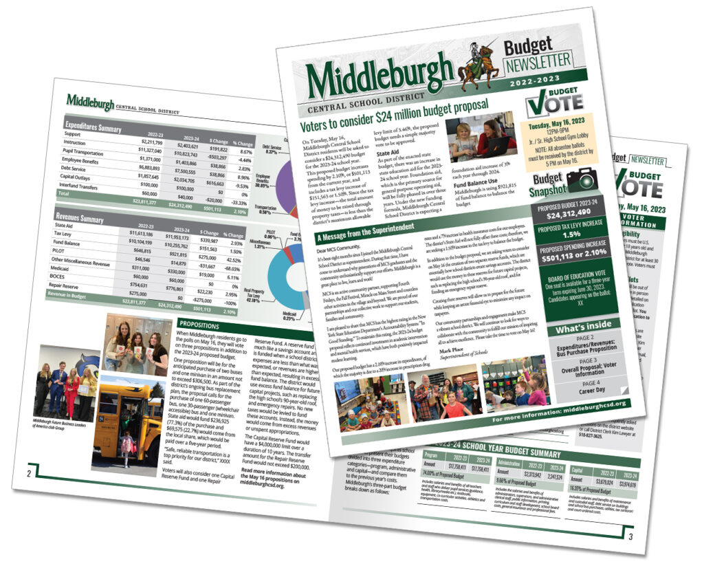 Middleburgh CSD budget newsletter